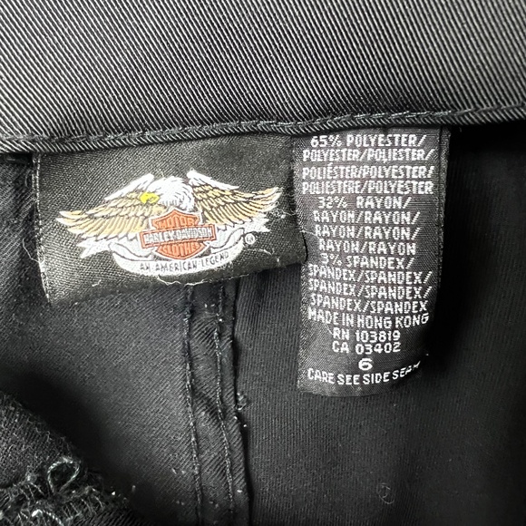🏍 |•HARLEY-DAVIDSON•| Vintage Black Jeans/Pants Boot Cut - Picture 12 of 15